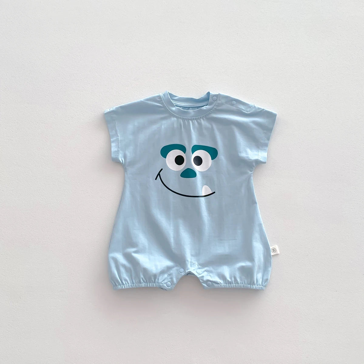 Mono de verano para bebé, mono de algodón suelto bonito con dibujos animados para bebé de 0 a 24 meses