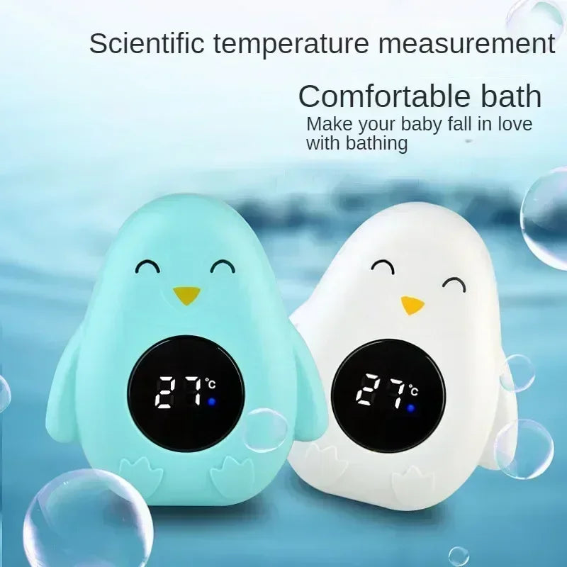 Medidor de temperatura de baño para bebé, medidor de temperatura de baño Digital flotante para agua, pantalla LED, probador de temperatura, dibujos animados de seguridad