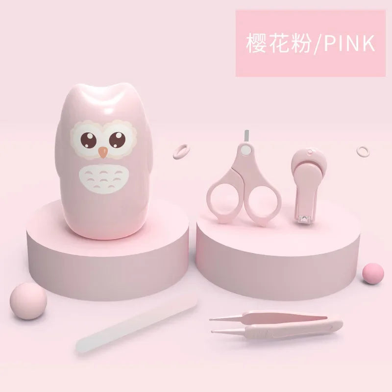 Tijeras para uñas para bebés recién nacidos, herramientas para el cuidado de las uñas, tijeras para uñas portátiles de seguridad para niños, pinzas recortadoras con caja, juego de Arte de uñas para niños