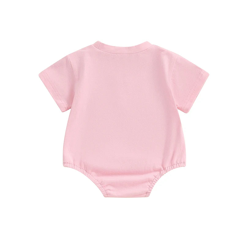 Ropa a juego para madre e hija, camiseta de manga corta con bordado de letras y cuello redondo para verano