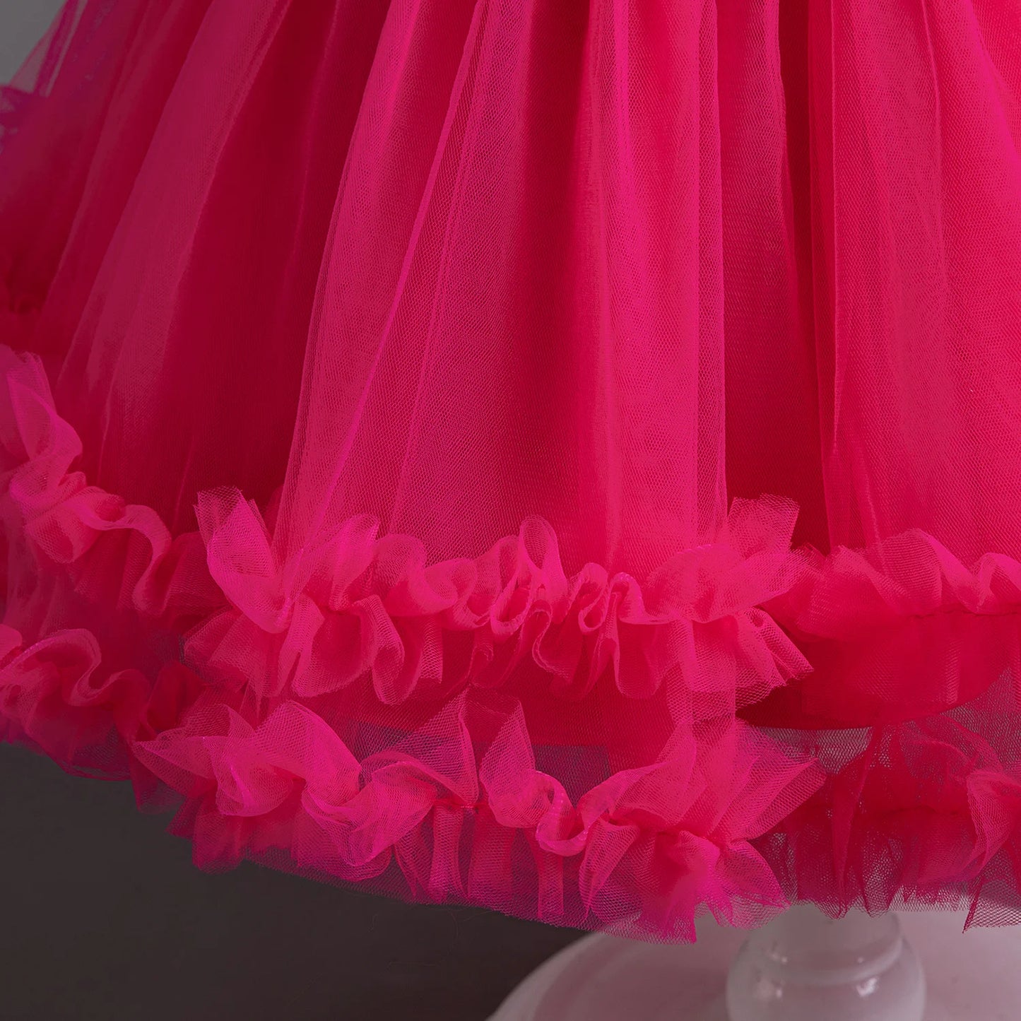 Vestido de niña recién nacida, vestidos de fiesta para niñas de 1 año, vestido de princesa de cumpleaños, vestido de bautizo con mangas peludas de verano, ropa de bebé