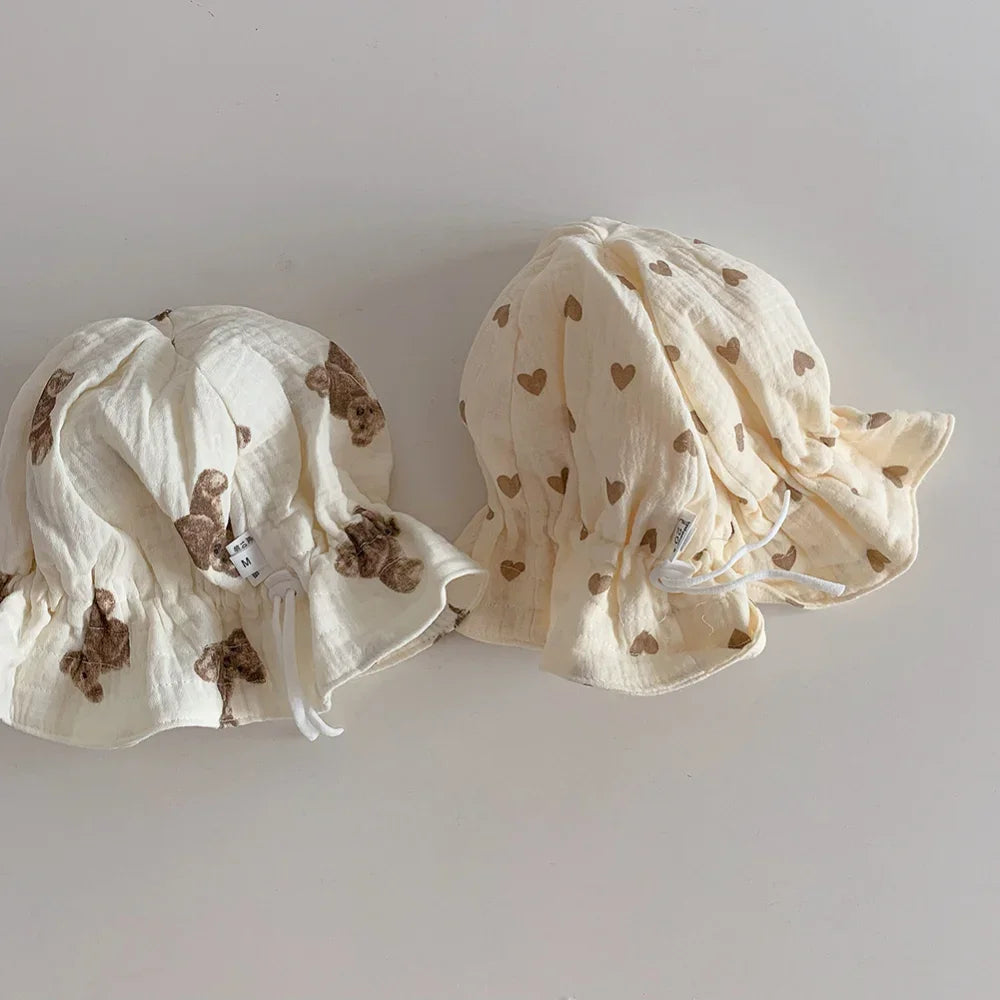 Sombrero de bebé de estilo coreano, sombrero de cubo para bebé recién nacido de verano, sombreros para el sol para niños, gorra de Panamá para niños, gorra de playa para viajes al aire libre, 1 unidad