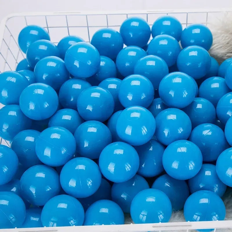 50 Uds. Bolas de plástico de colores para bebé, piscina de agua, pelota de ola oceánica, piscina para niños con aro de baloncesto, casa de juegos, tiendas de campaña al aire libre, accesorios de juguete
