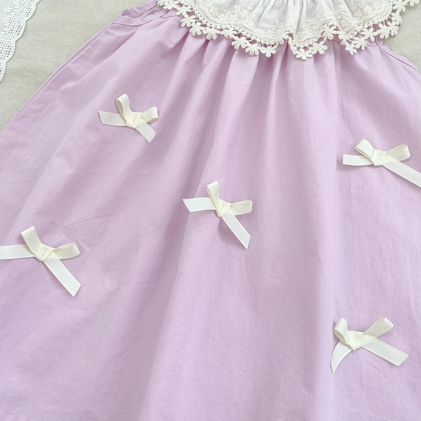 Vestido de encaje con cuello de pétalo para hermanas, peleles para bebés, ropa para niñas, vestido de princesa para fiesta con lazo, ropa dulce y bonita para niños