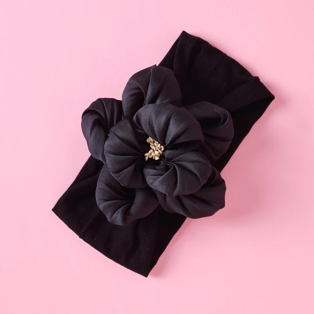 1 Uds. Diadema para recién nacidos y niños pequeños, diadema de nailon suave para niñas, accesorio para el cabello Adorable elástico para uso diario, paquete individual