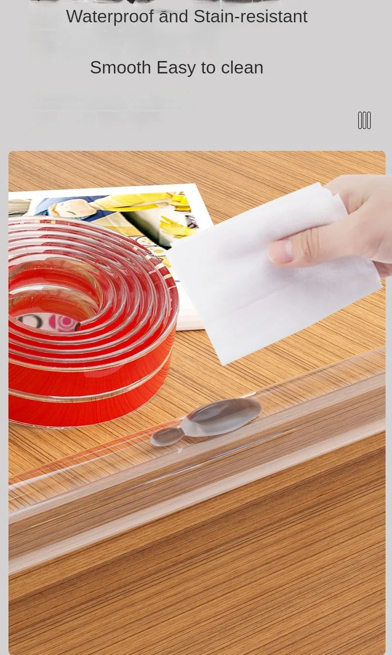 Tira de protección transparente de PVC para bebés con cinta de doble cara, protectores de esquina L para bordes de mesa de seguridad para niños, protectores de muebles
