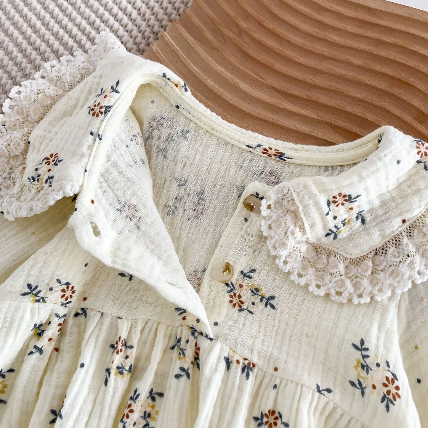 2025 primavera recién nacido bebé niñas mameluco + sombrero 2 uds solapa peleles florales niños moda ropa de bebé recién nacido niña mono