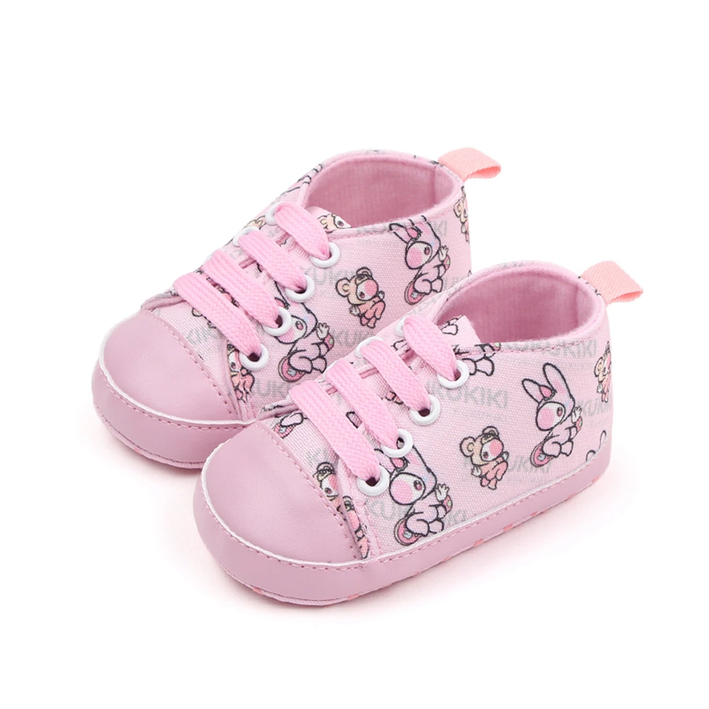 Zapatos de cuna para bebés, niños y niñas, zapatillas con estampado de dibujos animados, zapatillas antideslizantes para primeros pasos de 0 a 18M