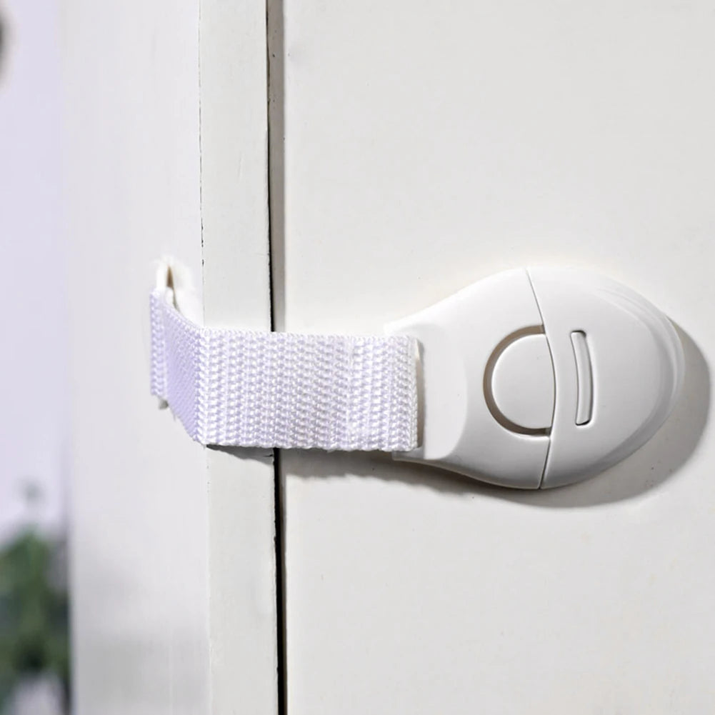 10 Uds. Cerradura de seguridad para gabinete para niños, Protector de seguridad a prueba de bebés, cerradura para puerta de cajón, protección de plástico, cerradura de puerta de seguridad para niños