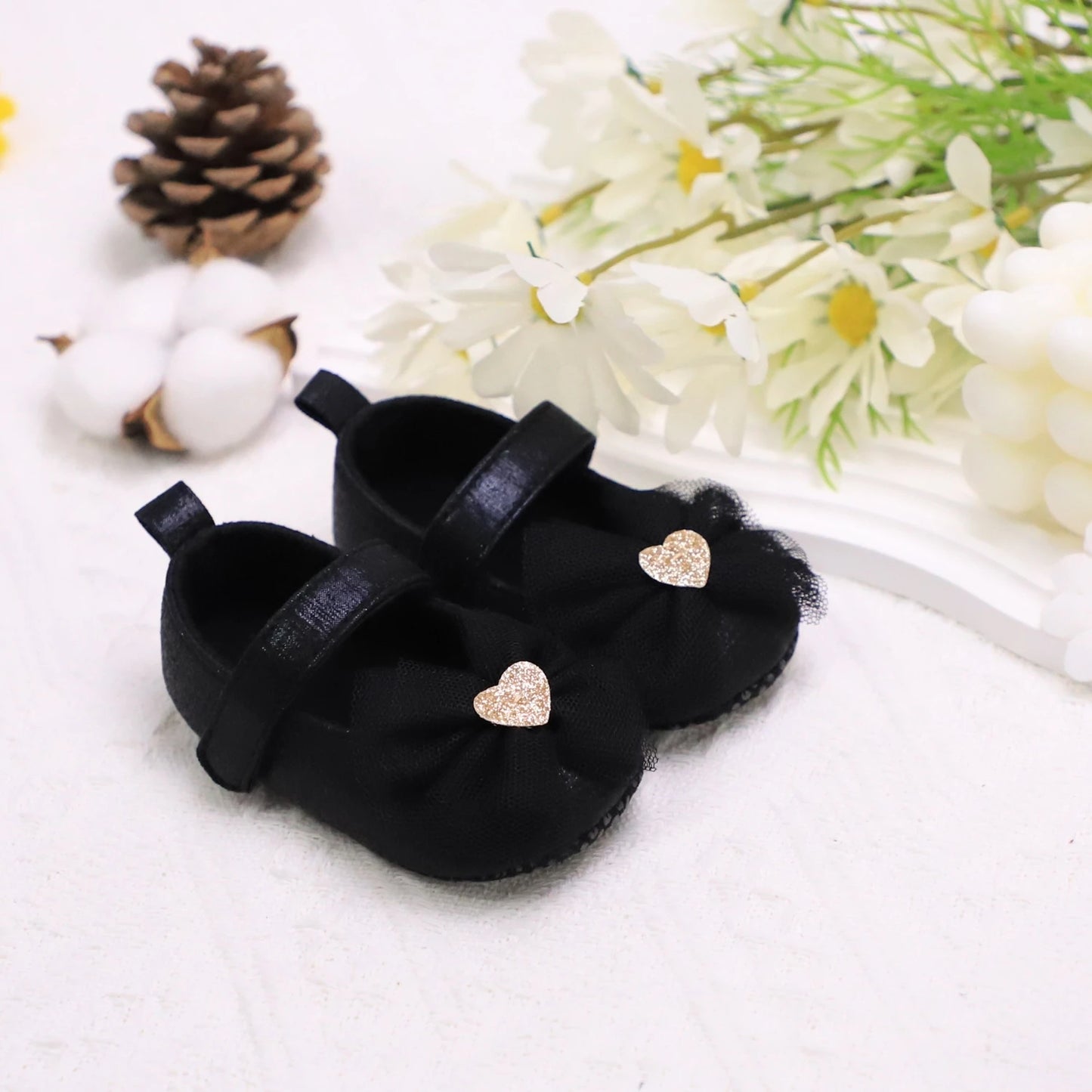 Zapatos de paso para bebé, primer par de zapatos para niños pequeños, zapatos de bebé, zapatos de moda antideslizantes transpirables para niñas, estilo de encaje de princesa
