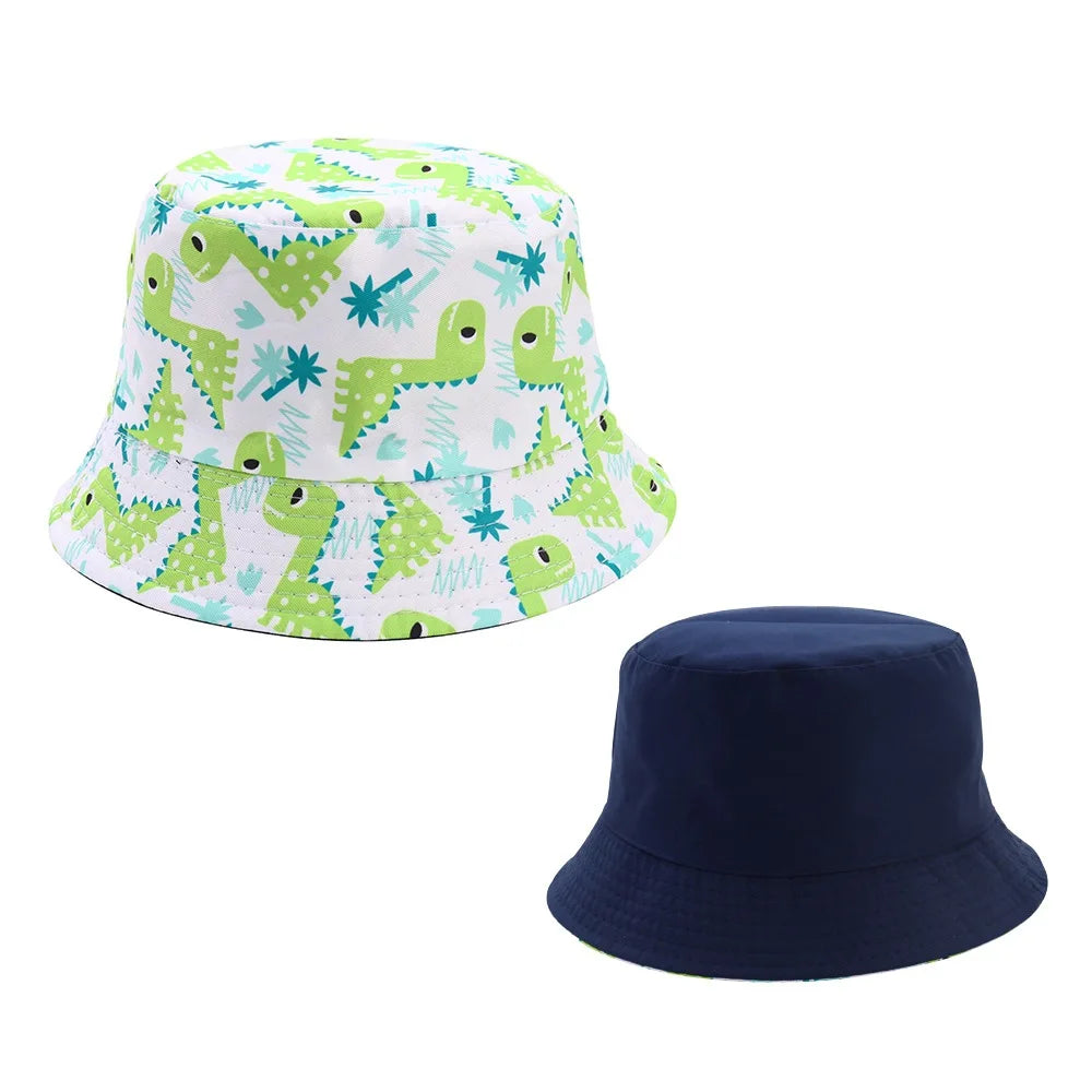 Sombrero de pescador de doble cara para bebé, bonito unicornio con letras bordadas, gorra de pescador para niños y niñas, sombrero para el sol para niño al aire libre para primavera y verano