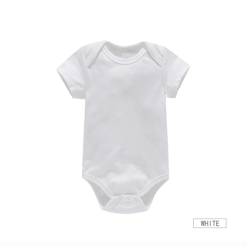 Ropa de bebé, Body para niño/niña, ropa de verano, pelele de Color sólido, mono de algodón suave para recién nacidos, novedad de 2024