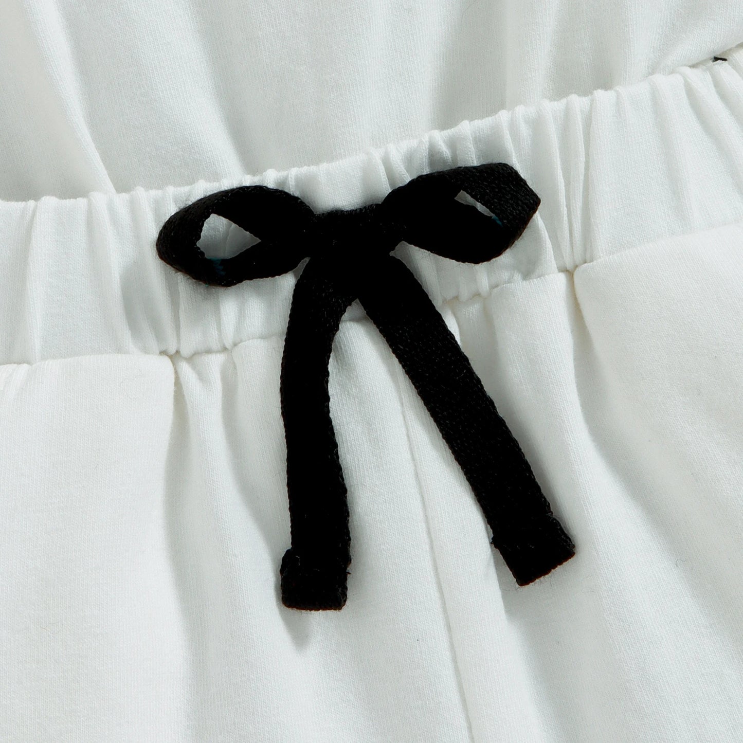 Pelele de verano para niñas pequeñas, sin mangas con cuello redondo y Mono corto estampado de letras, ropa de cintura elástica 9M-4T
