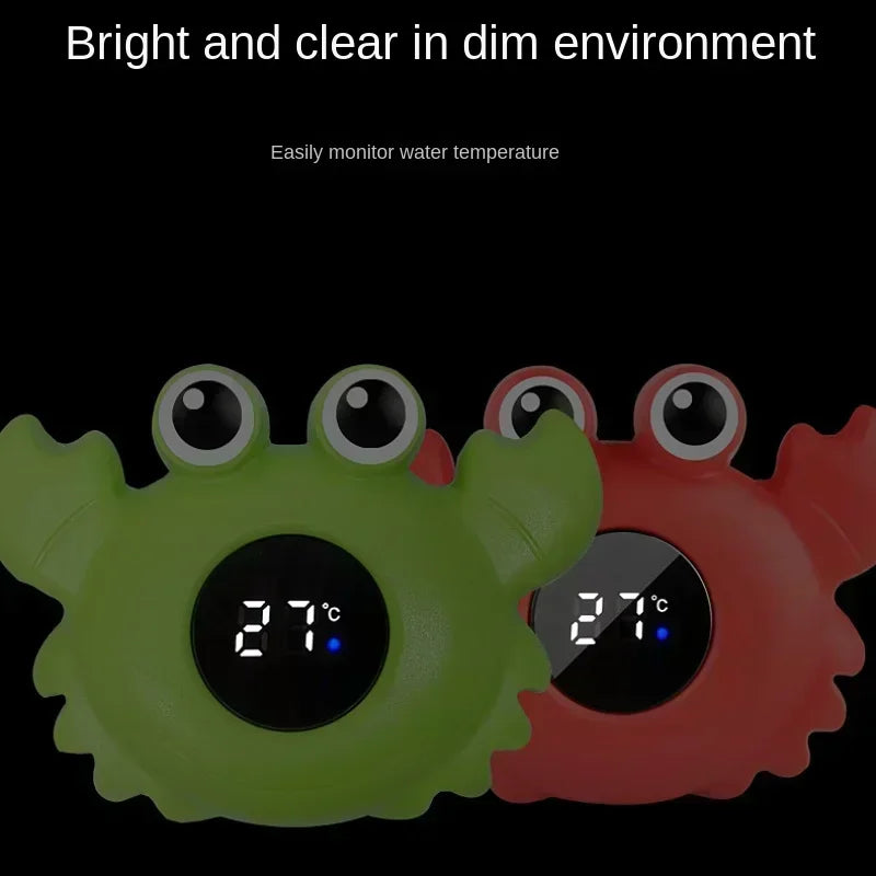 Medidor de temperatura de baño para bebé, medidor de temperatura de baño Digital flotante para agua, pantalla LED, probador de temperatura, dibujos animados de seguridad