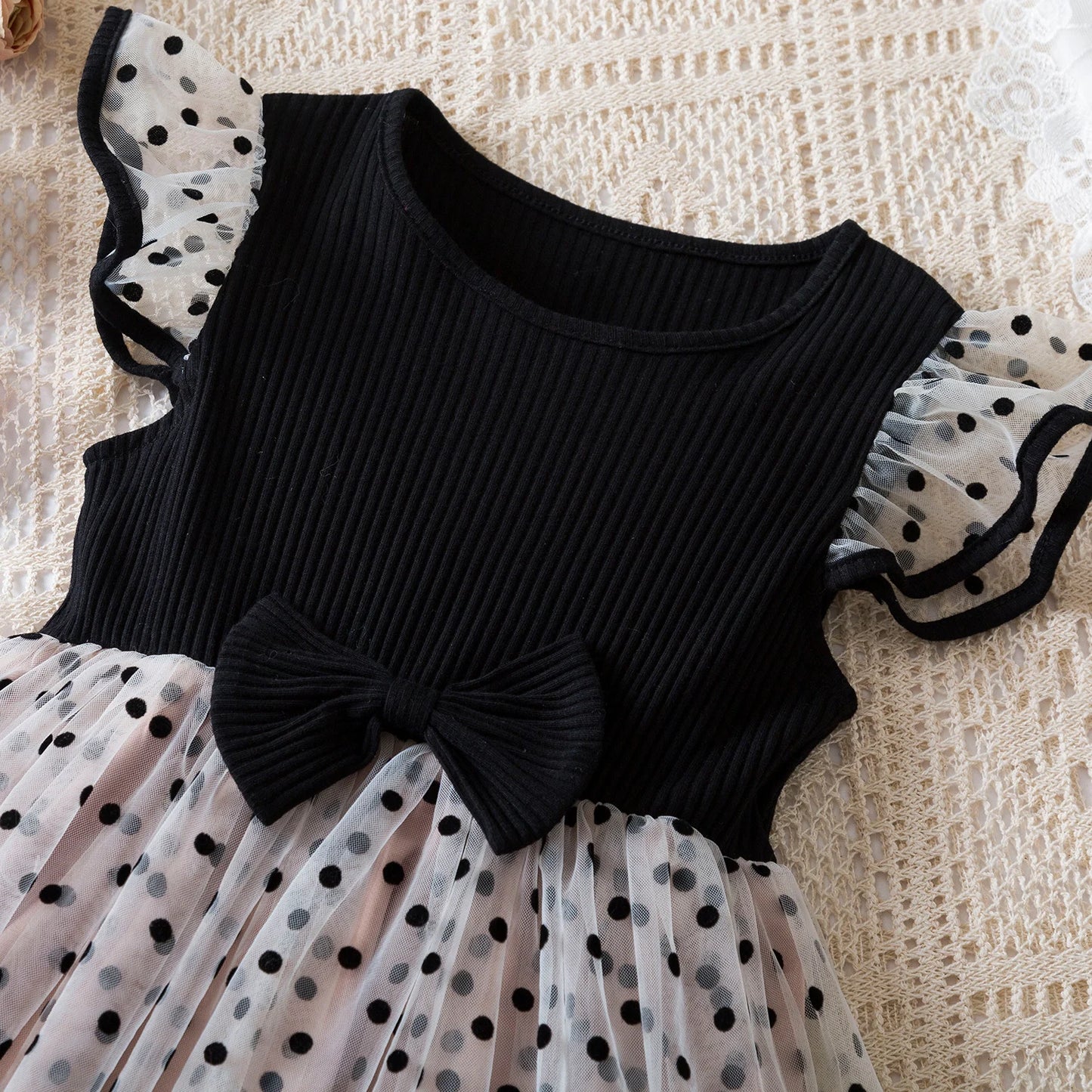 Vestido de verano para niñas pequeñas, tutú de malla hinchado, vestido con tirantes y bordado Floral de princesa, ropa de fiesta de cumpleaños para niñas pequeñas