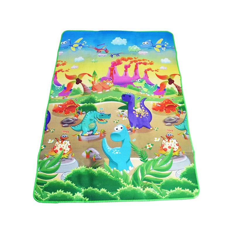 Alfombra de juegos para bebés, alfombra de animales de doble cara para niños, juguetes educativos para niños, suelo suave, alfombra para gatear, juego de actividades, gimnasio