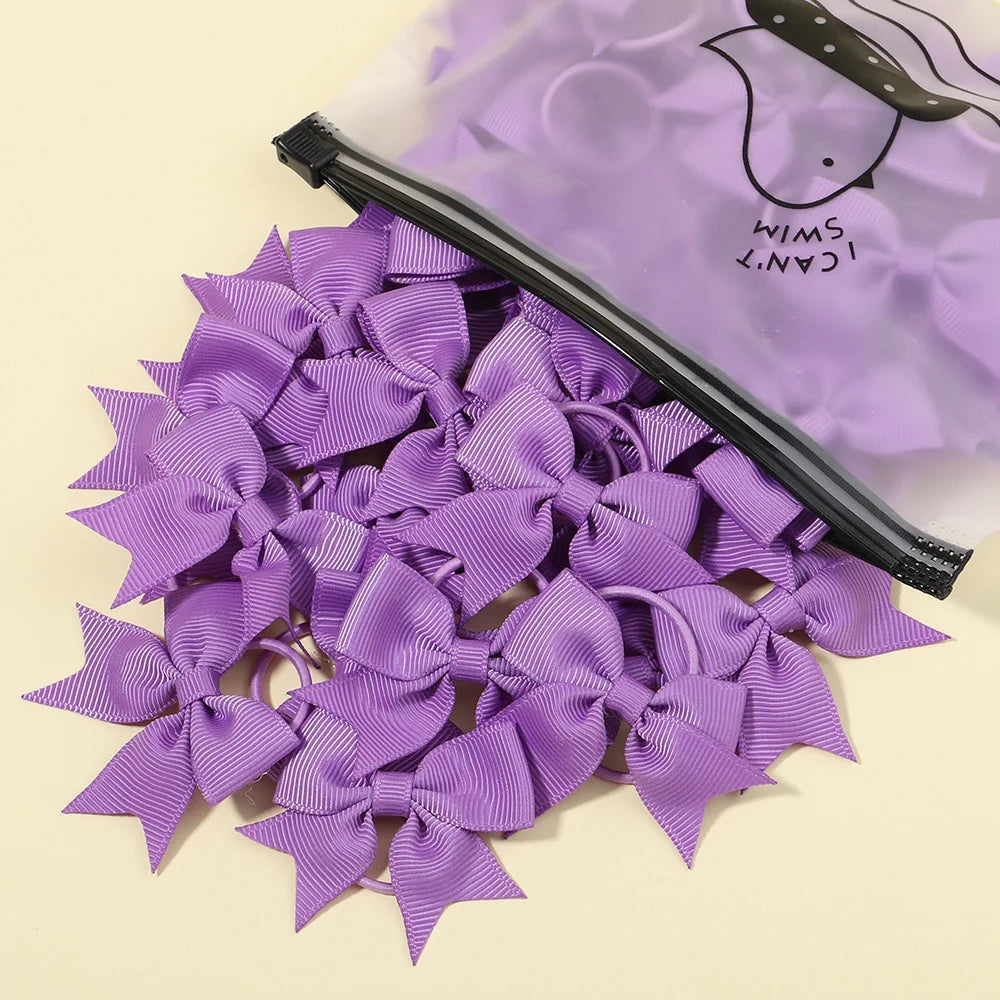 5/10/20 piezas Mini lazos sólidos bandas elásticas para el cabello niños niñas pequeña banda de goma cuerda para el cabello Cola de Caballo titular accesorios para el cabello