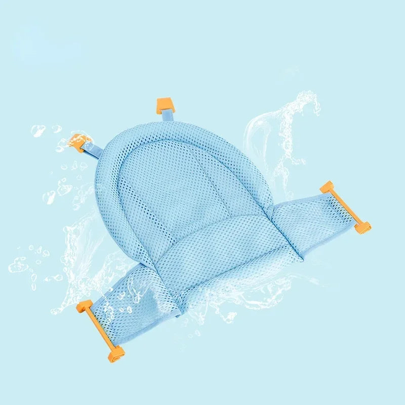 Alfombra de baño para bebé, red en T ajustable para recién nacido, Protector de baño, accesorios de baño, productos para bebé, estera y ducha plegables