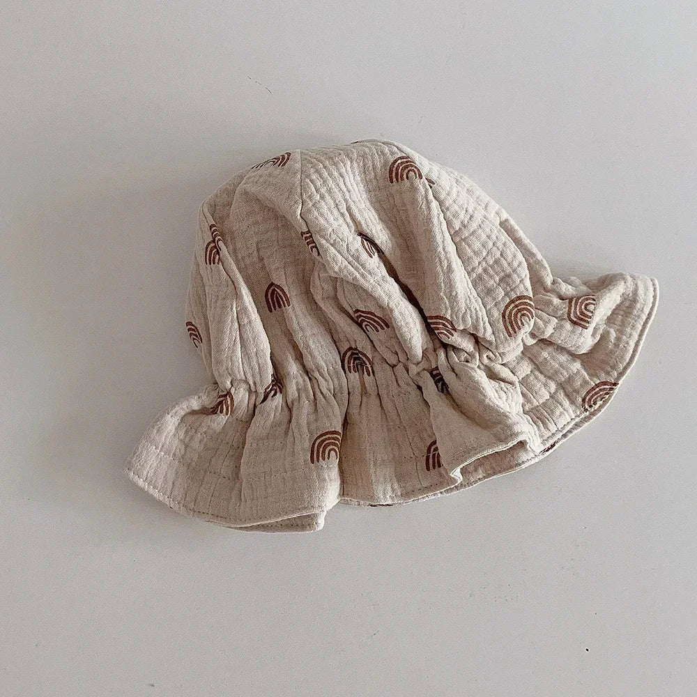 Sombrero de bebé de estilo coreano, sombrero de cubo para bebé recién nacido de verano, sombreros para el sol para niños, gorra de Panamá para niños, gorra de playa para viajes al aire libre, 1 unidad