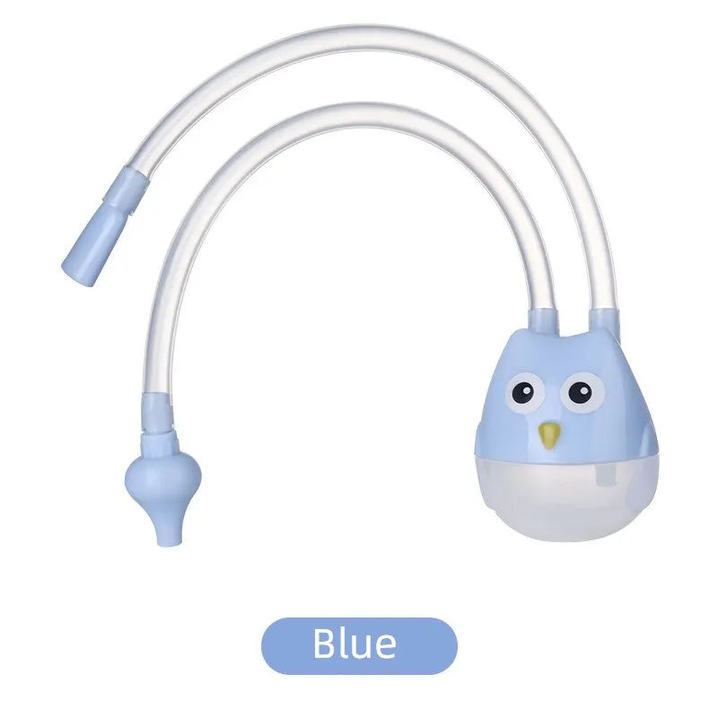 Aspirador Nasal para bebé, limpiador de absorción Nasal tipo succión bucal para bebé, tubo de succión Booger de silicona antireflujo