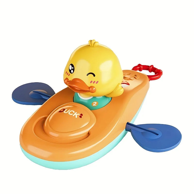 1 Pc pequeño pato amarillo Kayak juguete piscina baño juguete 1 Pc pequeño pato amarillo Kayak juguete piscina baño juguete
