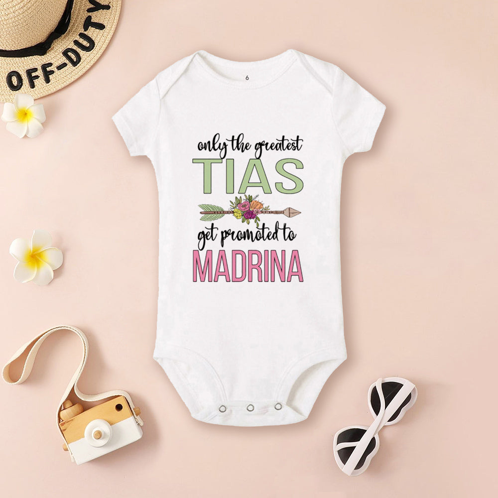 Be You Be My Godmother & Godfather-body con estampado para bebé, ropa de bautismo para Madrina Padrino, monos infantiles de verano