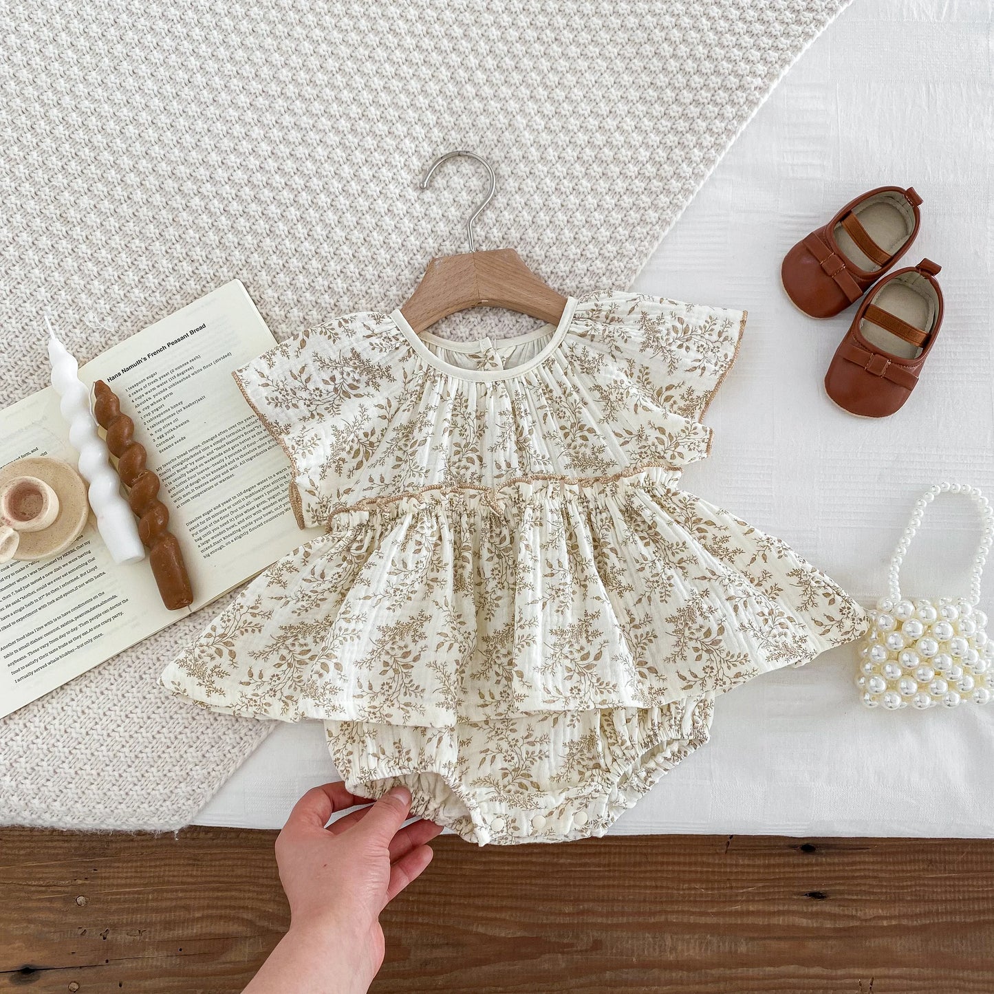Pelele de verano para bebé, mono infantil, informal, Floral, Mangas de casquillo, 0 a 2 años