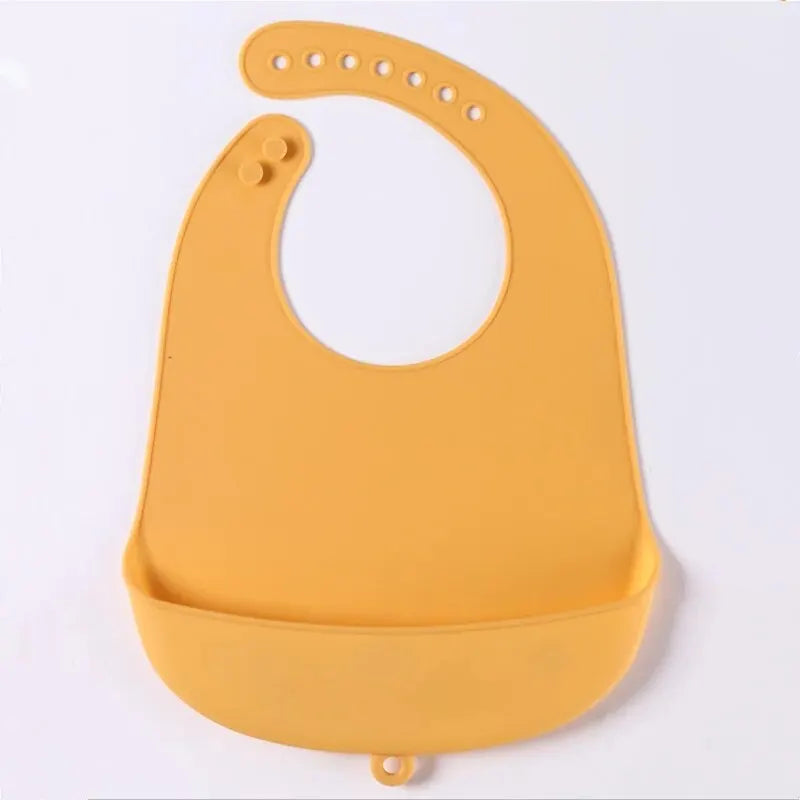 Baberos de silicona para comer para bebés, Baberos para bebés fáciles de limpiar, toalla babeante, Baberos impermeables de silicona para niños