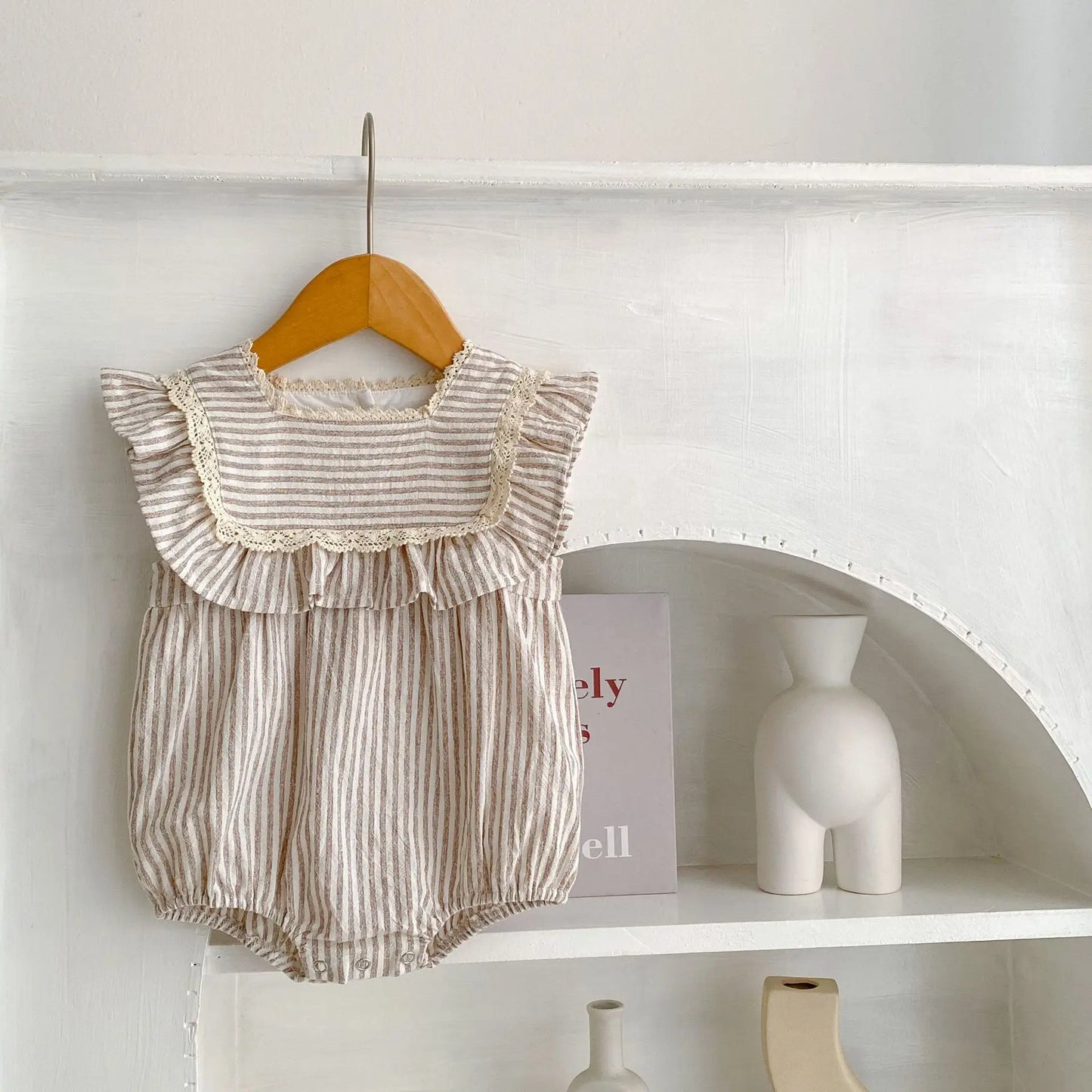 Ropa de moda para niñas de 0 a 6 años, vestido de encaje a rayas, novedad de verano, pelele para niñas, traje a juego para hermanas, vestidos de princesa