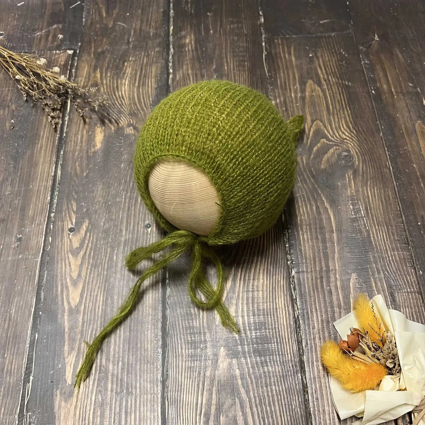 Accesorios de fotografía recién nacido elásticos Don & Judy, conjunto de envoltura con sombrero, Mohair tejido a mano suave, fondo para sesión de fotos de bebés, juegos de 2 uds.