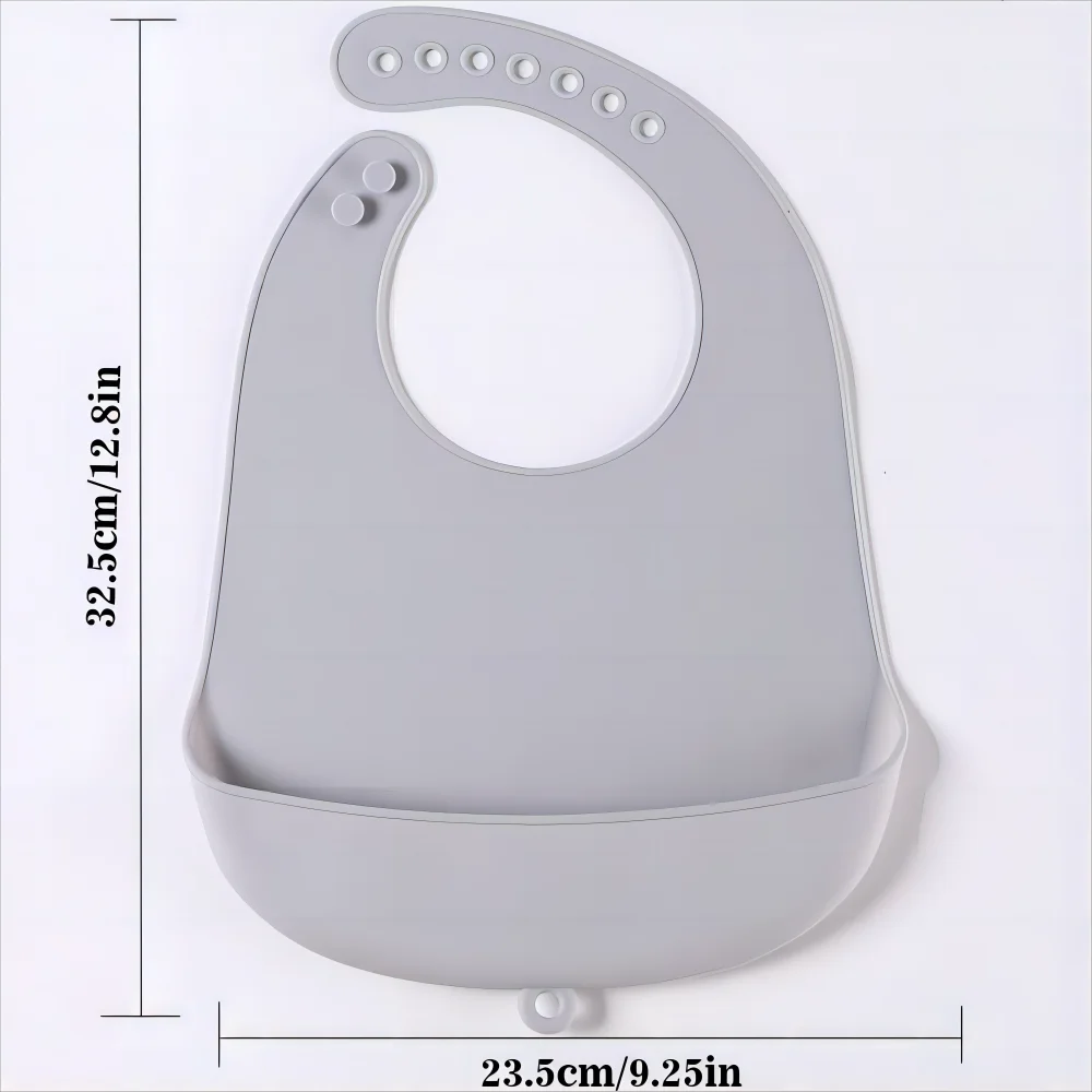 Baberos de silicona para comer para bebés, Baberos para bebés fáciles de limpiar, toalla babeante, Baberos impermeables de silicona para niños
