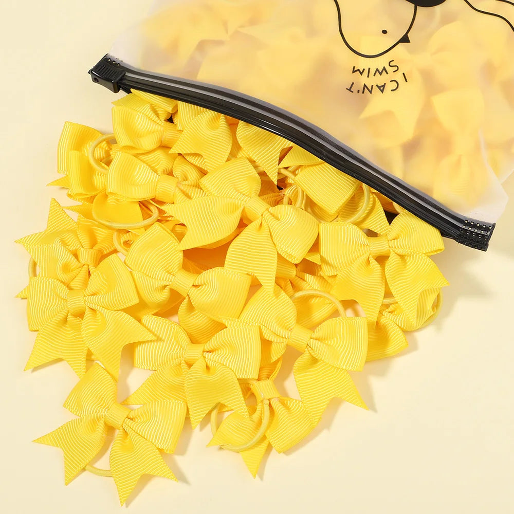 5/10/20 piezas Mini lazos sólidos bandas elásticas para el cabello niños niñas pequeña banda de goma cuerda para el cabello Cola de Caballo titular accesorios para el cabello