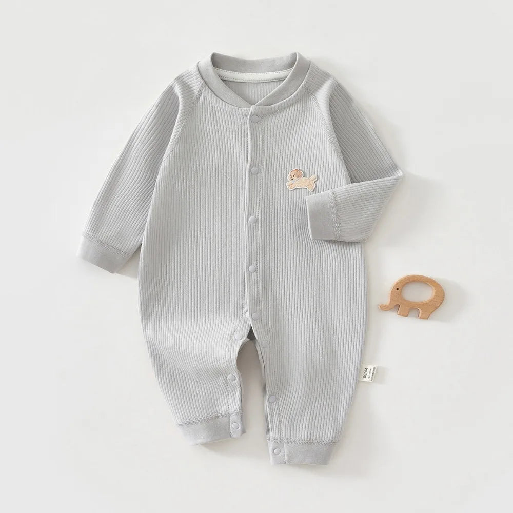 AYNIGIELL Mono para bebé, ropa de dormir de primavera y otoño, ropa de algodón puro para recién nacidos de 0 a 18 meses, mono para niños y niñas