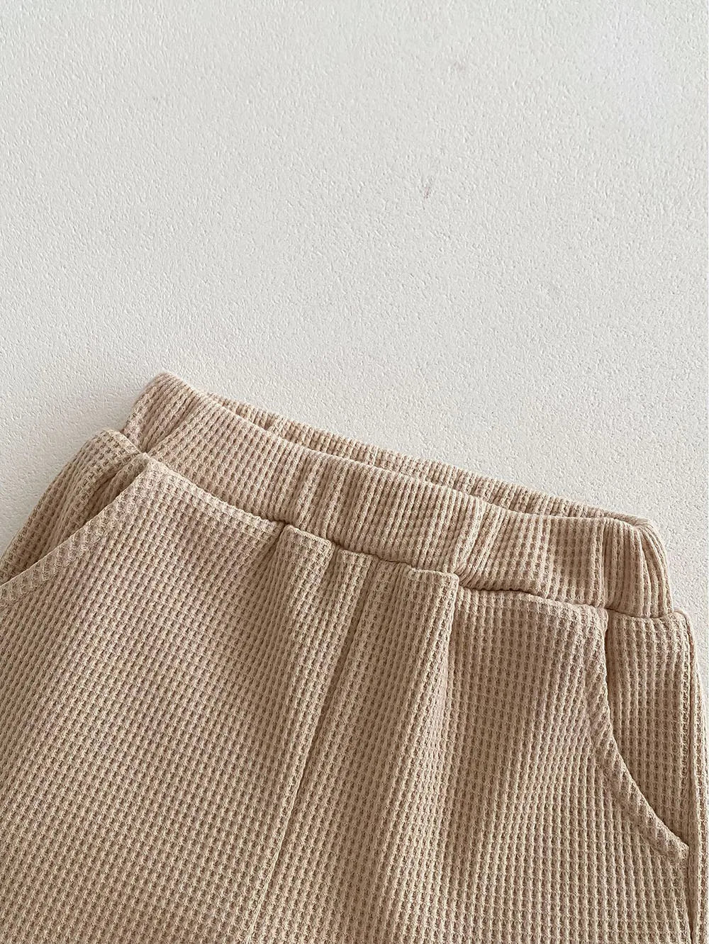 Conjunto de ropa de verano para bebé, camiseta y pantalones cortos con cuello vuelto, 2 uds., traje de chándal para niño pequeño