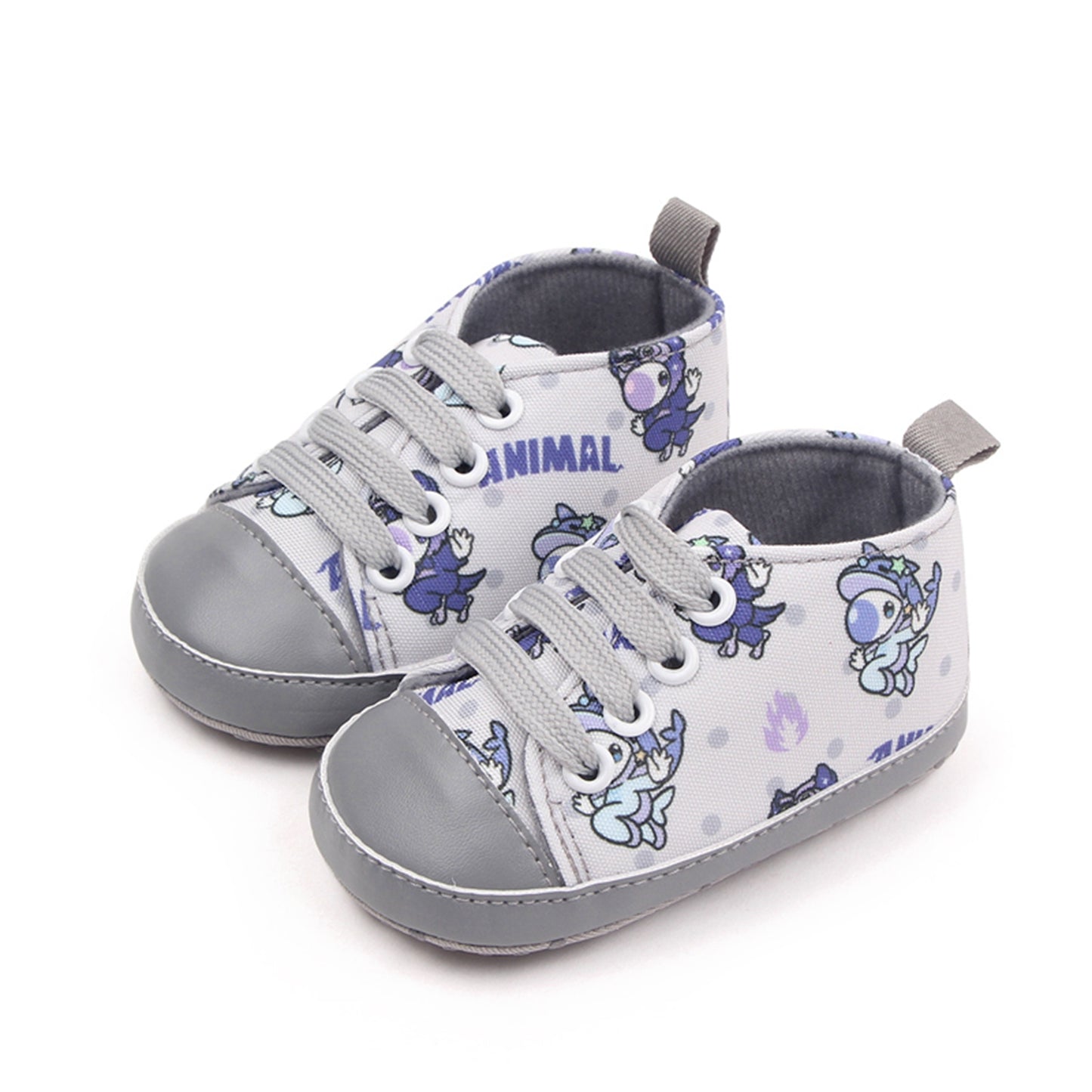 Zapatos de cuna para bebés, niños y niñas, zapatillas con estampado de dibujos animados, zapatillas antideslizantes para primeros pasos de 0 a 18M
