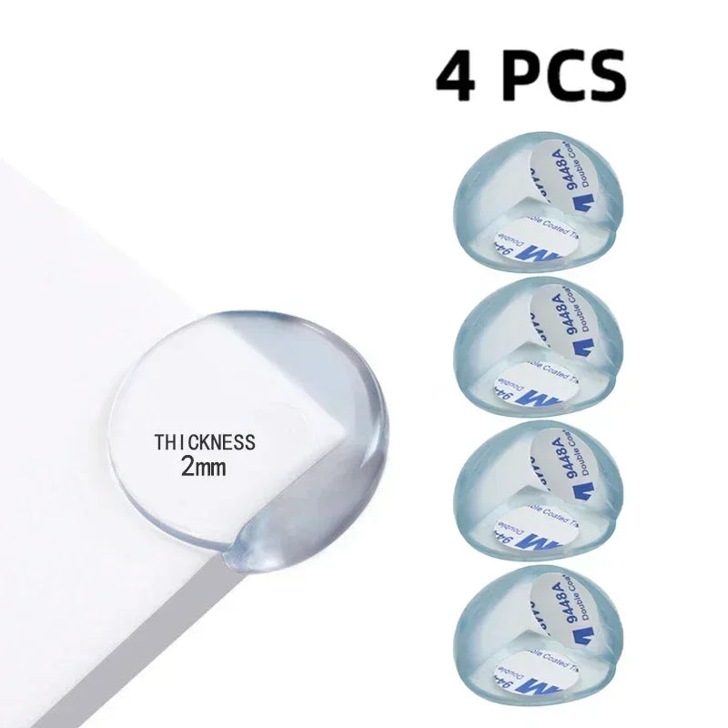 Tira de protección transparente de PVC para bebés con cinta de doble cara, protectores de esquina L para bordes de mesa de seguridad para niños, protectores de muebles