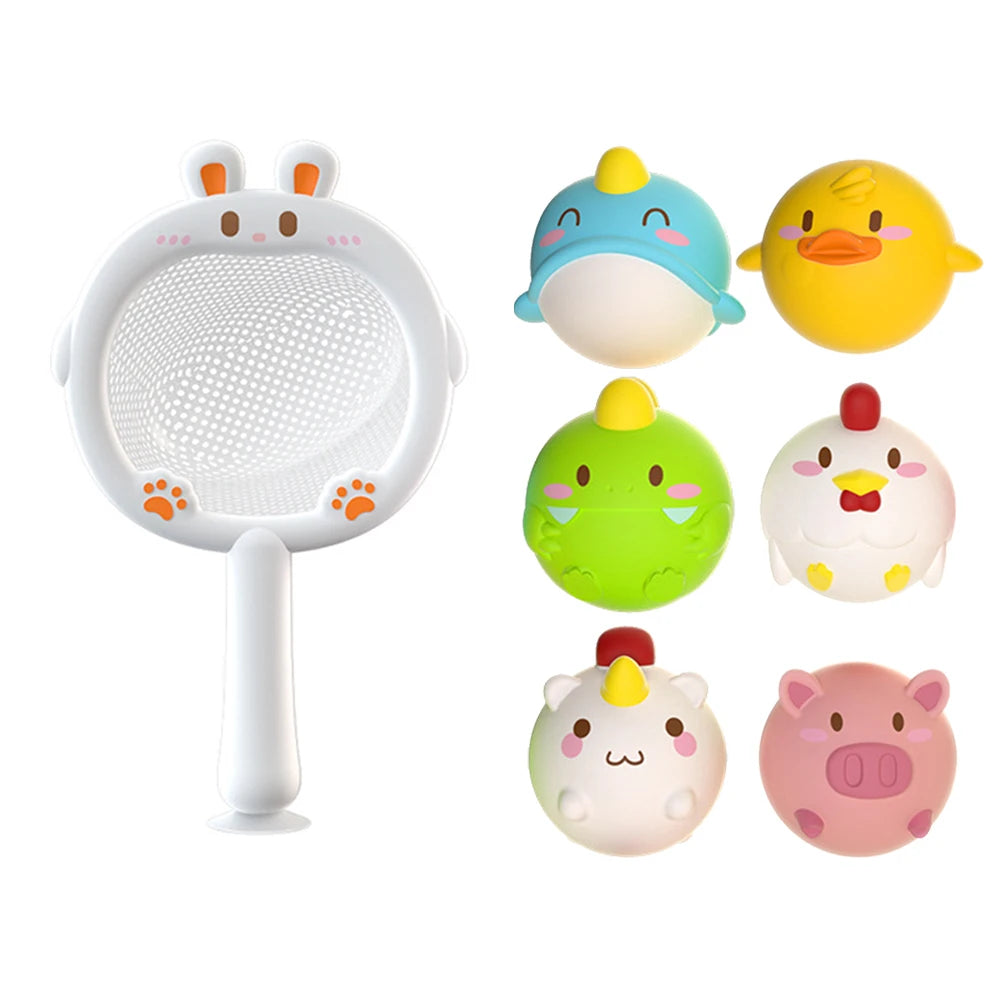 Juguetes con luz LED para bebé, animales bonitos, juguete de baño, agua de natación, flotador de goma suave, pato luminoso de inducción para niños, regalos divertidos