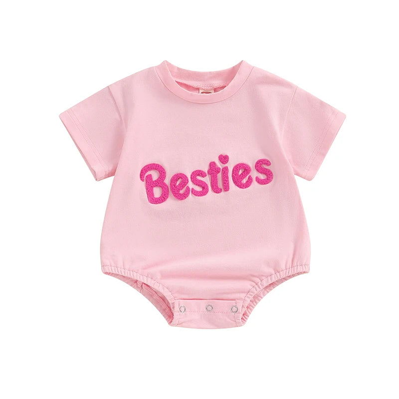 Ropa a juego para madre e hija, camiseta de manga corta con bordado de letras y cuello redondo para verano