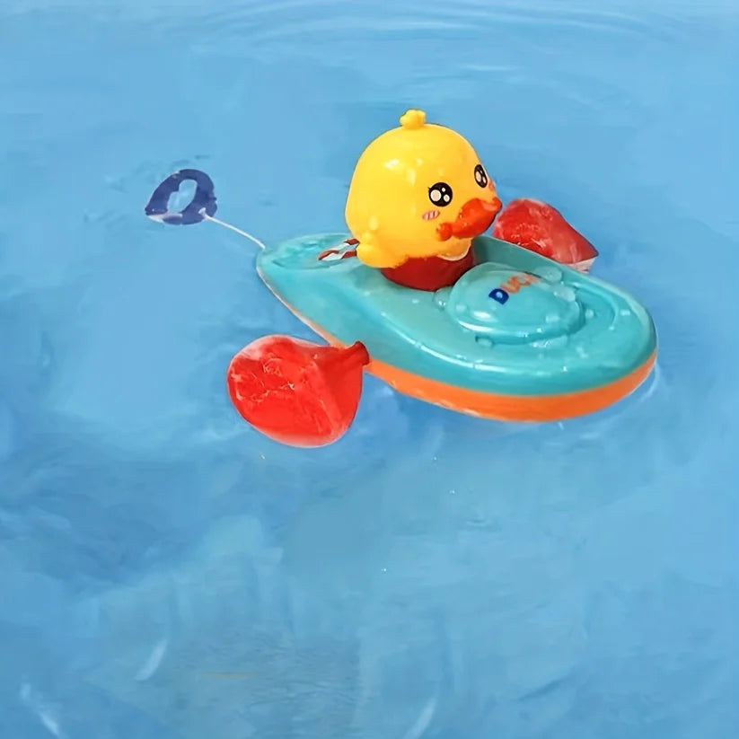 1 Pc pequeño pato amarillo Kayak juguete piscina baño juguete 1 Pc pequeño pato amarillo Kayak juguete piscina baño juguete