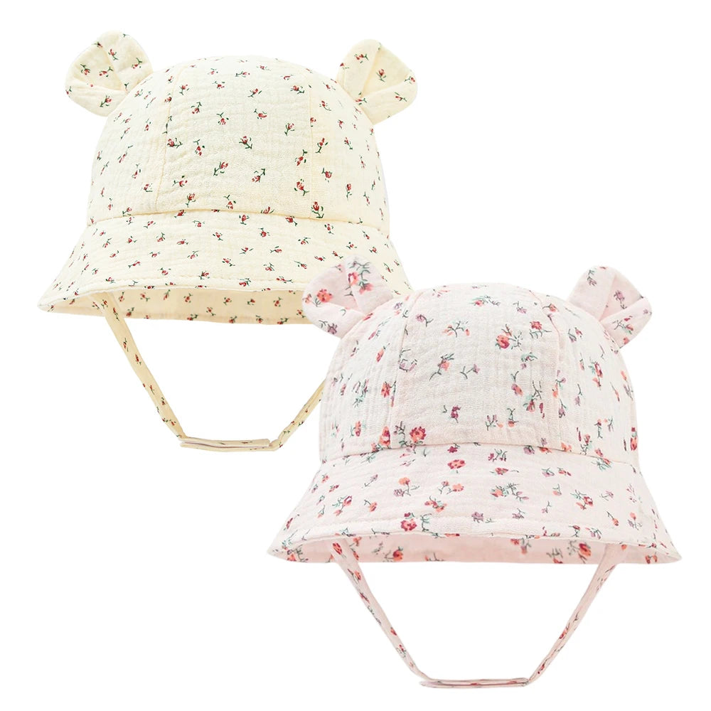 Sombrero de cubo para bebé, gorro de pescador de algodón para niño y niña, gorra de sol UV, accesorios infantiles