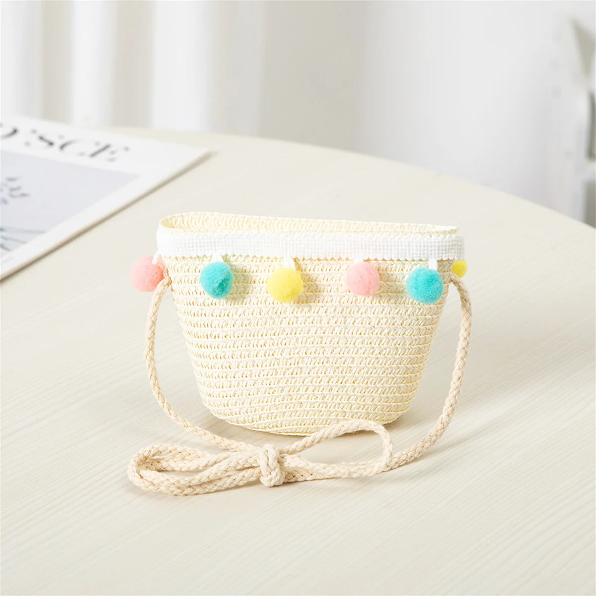 Niños Niñas moda de verano niños protector solar sombrero de paja bolsa para niñas sombrero fresco niña lindo transpirable BabyAccessories