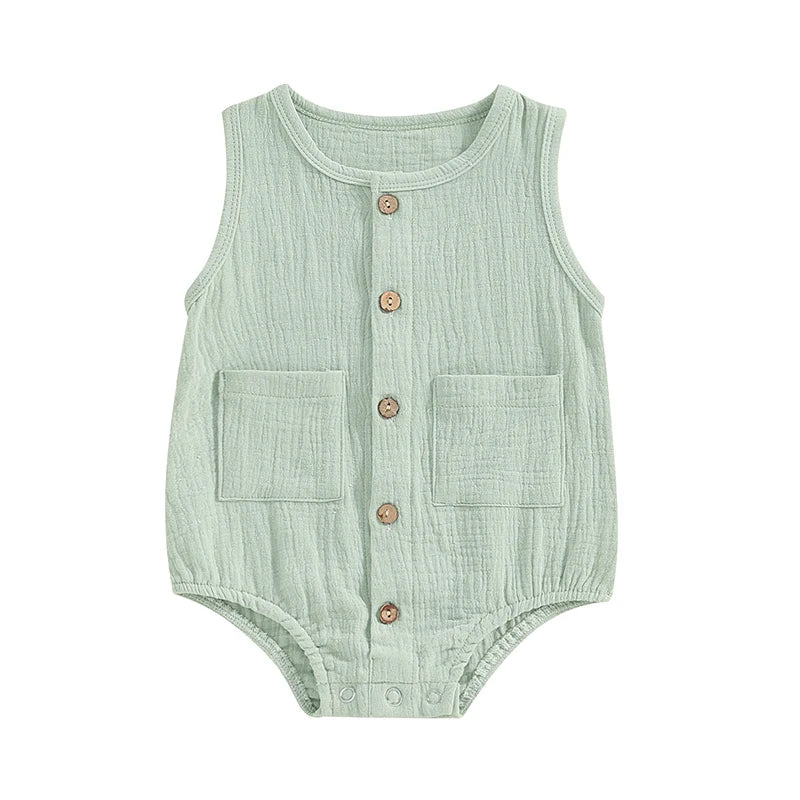 Pudcoco-ropa de verano para bebé y niño, pelele acanalado de manga corta, monos sólidos, traje para niña pequeña, Mono para niña recién nacida de 0 a 18M