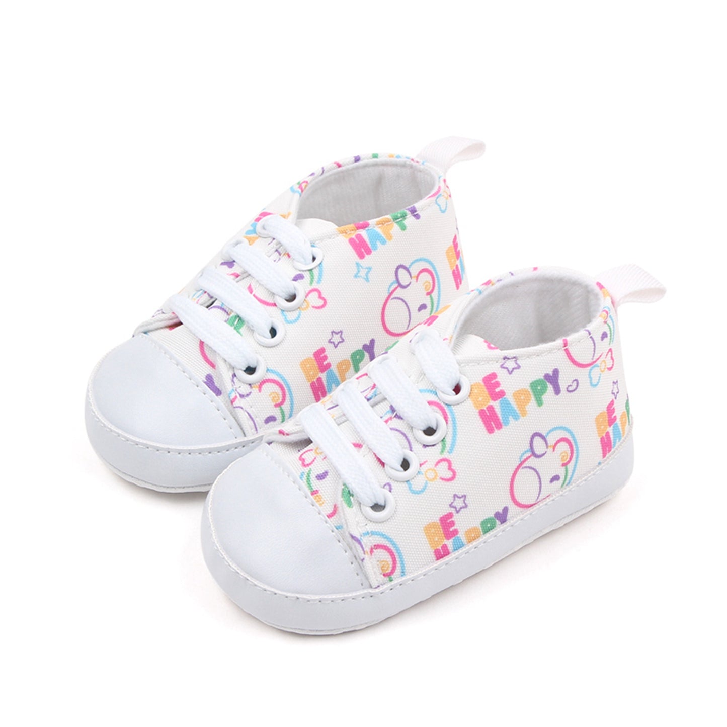 Zapatos de cuna para bebés, niños y niñas, zapatillas con estampado de dibujos animados, zapatillas antideslizantes para primeros pasos de 0 a 18M