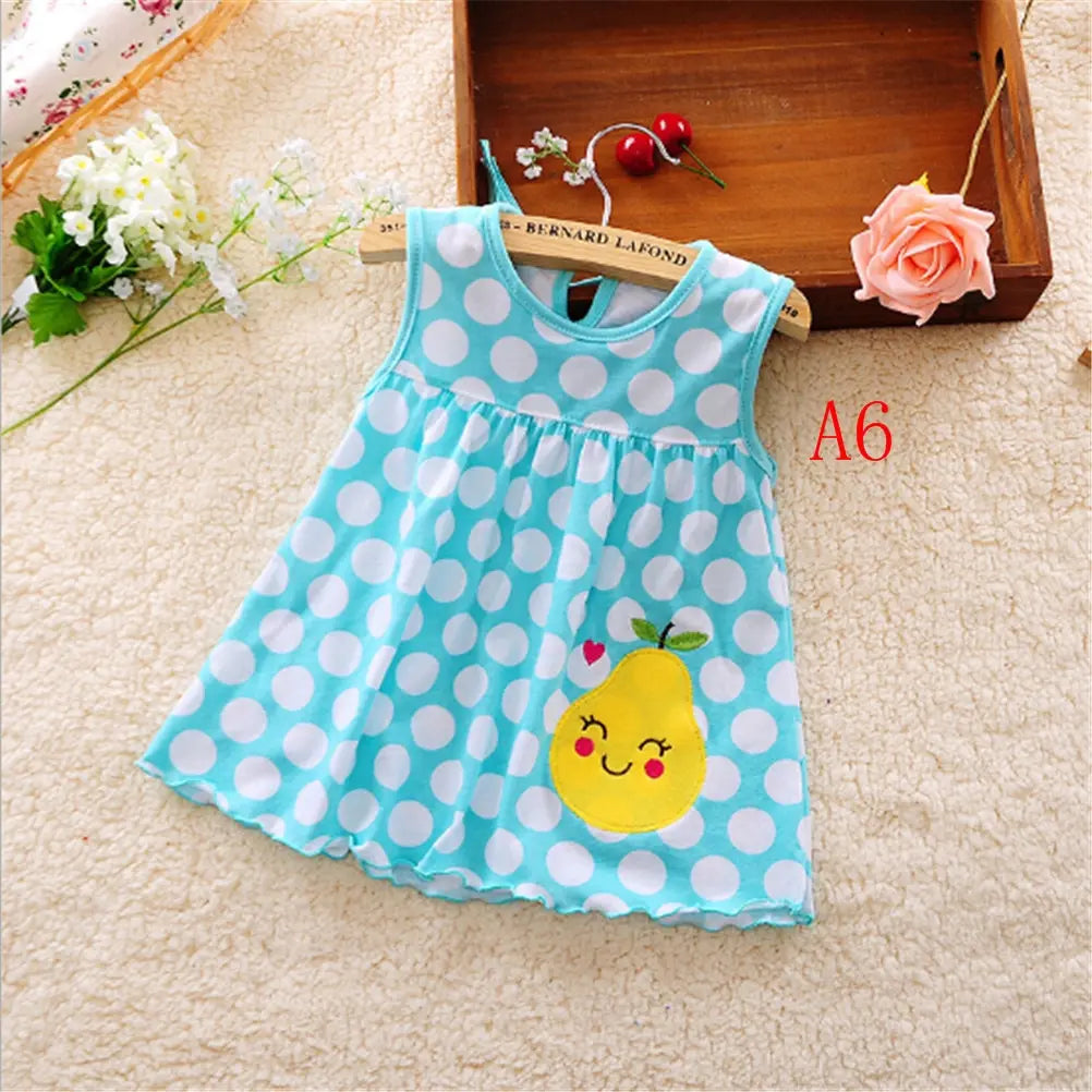 Vestido de algodón sin mangas para niñas, pelele para recién nacidos, traje Regular de línea A, novedad