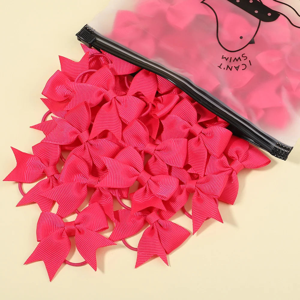 5/10/20 piezas Mini lazos sólidos bandas elásticas para el cabello niños niñas pequeña banda de goma cuerda para el cabello Cola de Caballo titular accesorios para el cabello