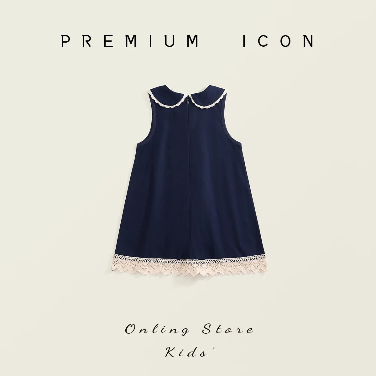 Vestido de retazos de encaje para niños verano 2025 nueva falda de chaleco sin mangas de encaje de estilo Retro para niñas