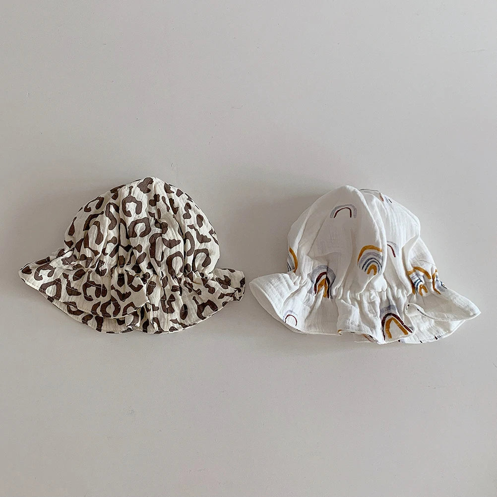 Sombrero de bebé de estilo coreano, sombrero de cubo para bebé recién nacido de verano, sombreros para el sol para niños, gorra de Panamá para niños, gorra de playa para viajes al aire libre, 1 unidad