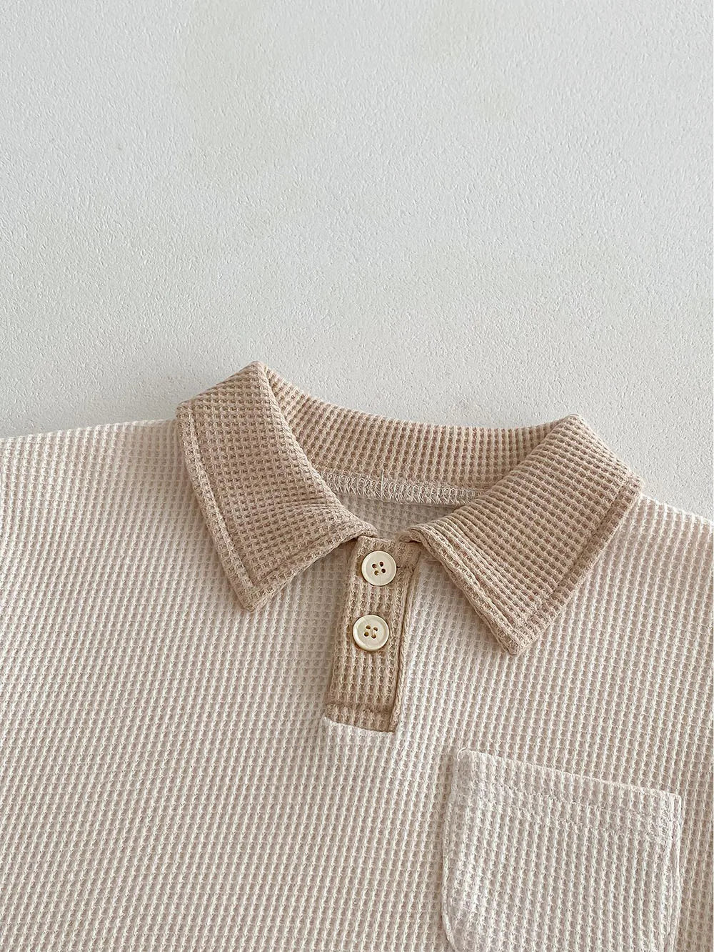 Conjunto de ropa de verano para bebé, camiseta y pantalones cortos con cuello vuelto, 2 uds., traje de chándal para niño pequeño
