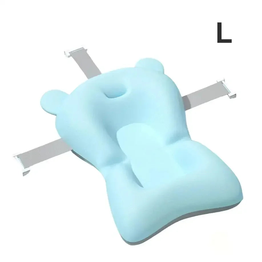 Cojín de ducha para bañera Ajustable, asiento de soporte para recién nacido, asiento de baño para bebé, almohadilla de agua flotante, almohadilla para bañera de bebé plegable portátil