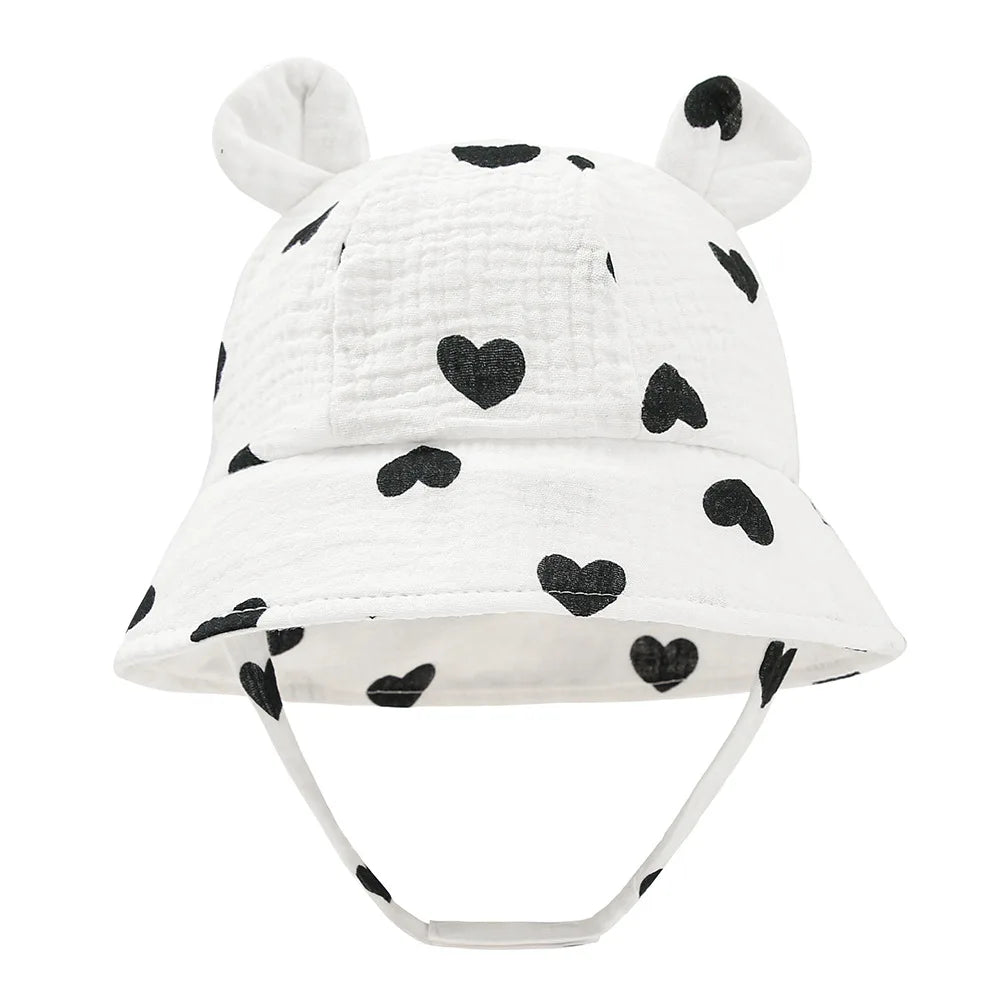 Sombrero de cubo para bebé, gorro de pescador de algodón para niño y niña, gorra de sol UV, accesorios infantiles